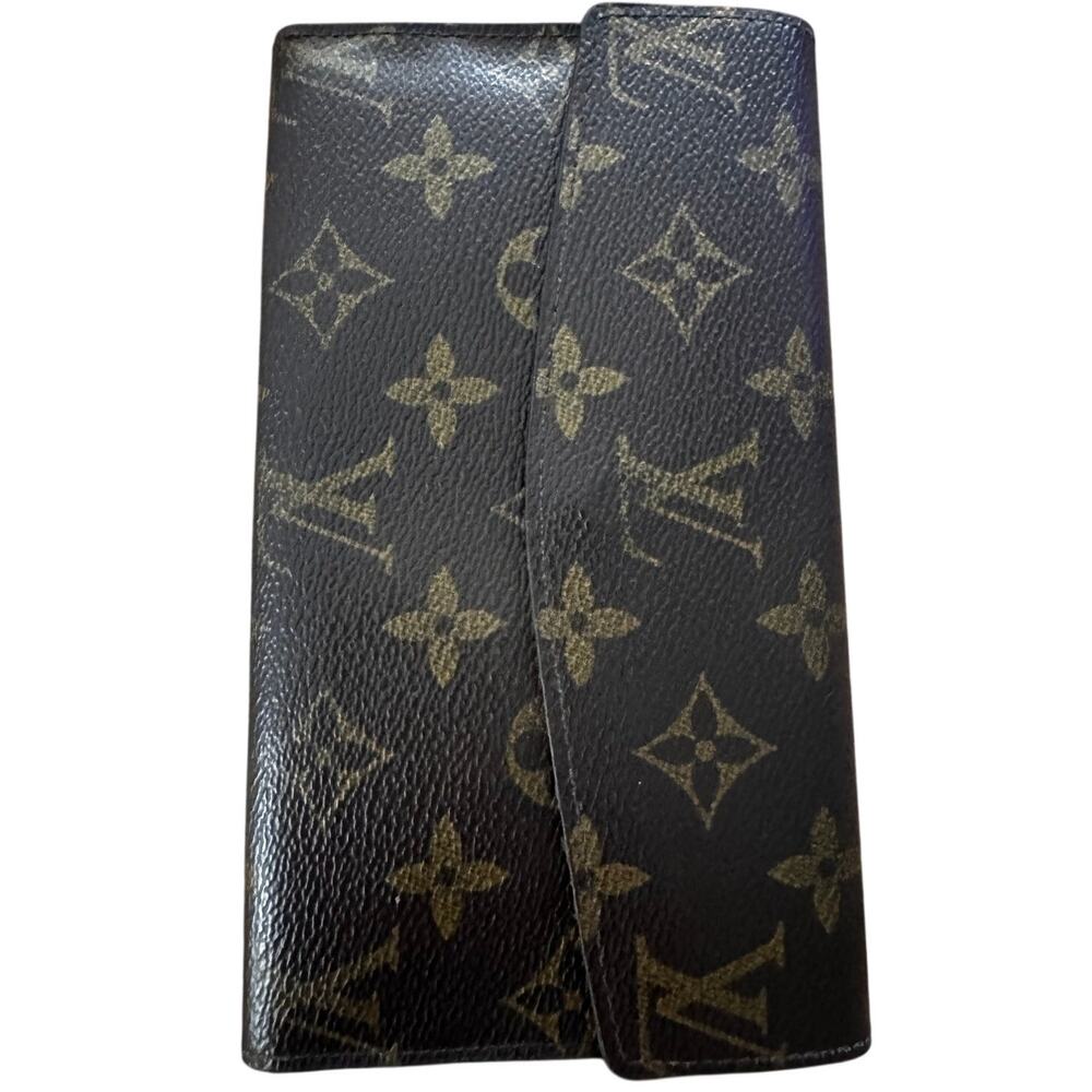 Authentic Vintage Louis Vuitton Monogram Trifold Long Wallet Made in France 80s - Picture 3 of 7